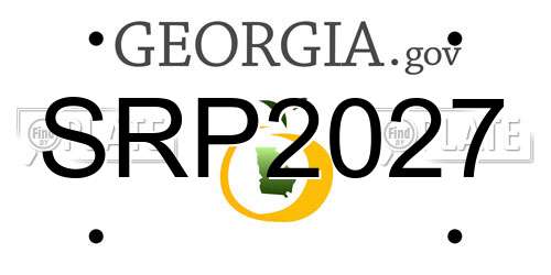 SRP2027 Georgia License Plate