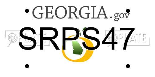 SRPS47 Georgia License Plate