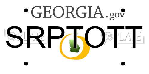 SRPTOTT Georgia License Plate
