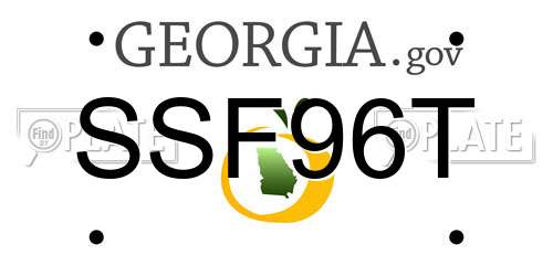 SSF96T Georgia License Plate