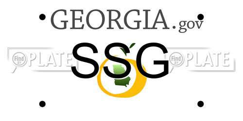 SSG Georgia License Plate