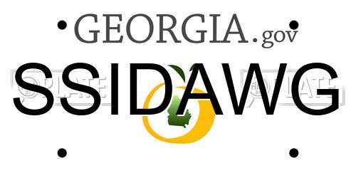 SSIDAWG Georgia License Plate