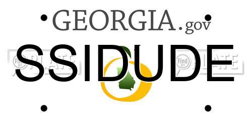 SSIDUDE Georgia License Plate