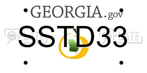 SSTD33 Georgia License Plate
