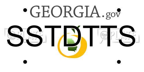 SSTDTTS Georgia License Plate