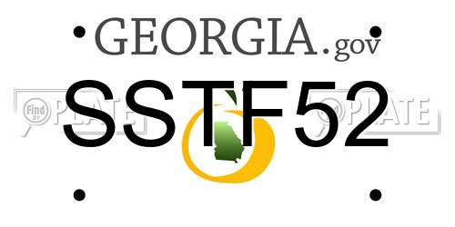 SSTF52 Georgia License Plate