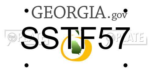 SSTF57 Georgia License Plate