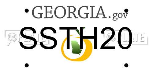 SSTH20 Georgia License Plate