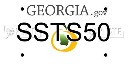 SSTS50 Georgia License Plate