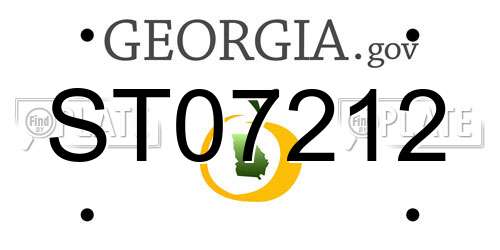 ST07212 Georgia License Plate