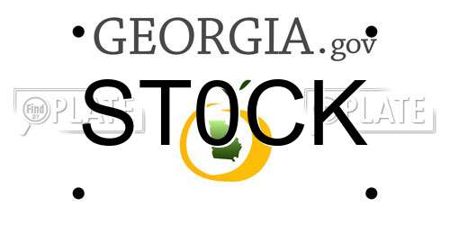 ST0CK Georgia License Plate