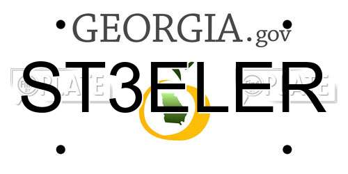 ST3ELER Georgia License Plate