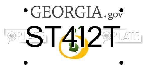 ST4I2T Georgia License Plate