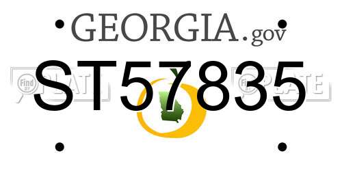 ST57835 Georgia License Plate