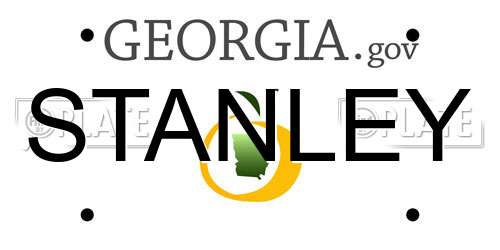 STANLEY Georgia License Plate