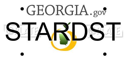 STARDST Georgia License Plate