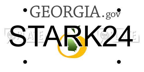 STARK24 Georgia License Plate