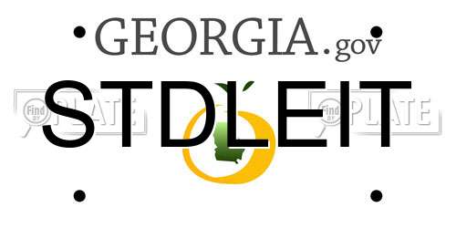 STDLEIT Georgia License Plate