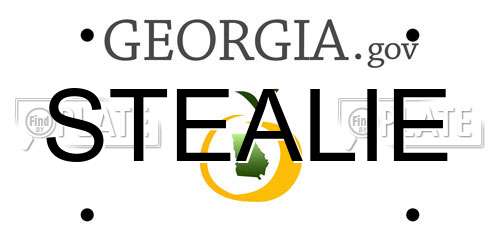 STEALIE Georgia License Plate