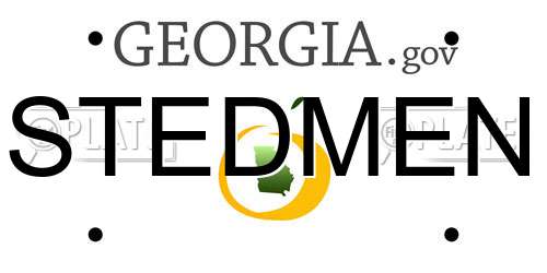 STEDMEN Georgia License Plate