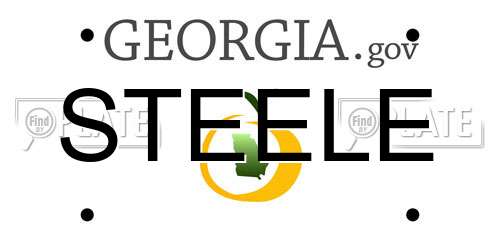 STEELE Georgia License Plate