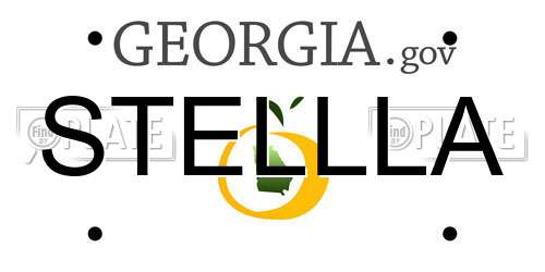 STELLLA Georgia License Plate