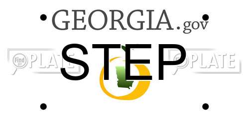 STEP Georgia License Plate