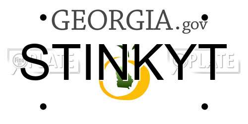 STINKYT Georgia License Plate