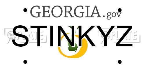 STINKYZ Georgia License Plate