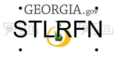 STLRFN Georgia License Plate