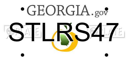 STLRS47 Georgia License Plate
