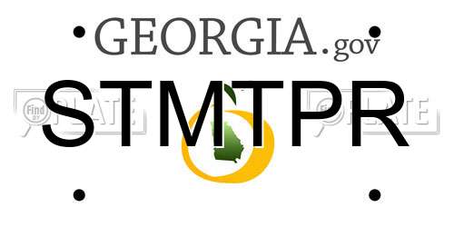 STMTPR Georgia License Plate