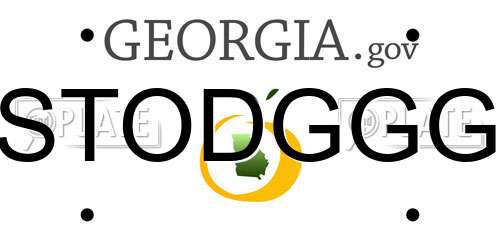 STODGGG Georgia License Plate