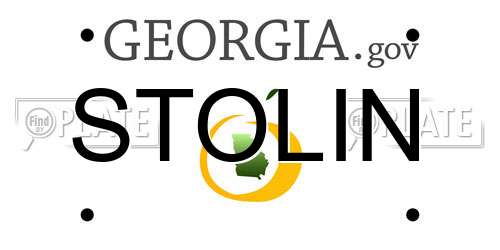 STOLIN Georgia License Plate