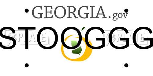 STOOGGG Georgia License Plate