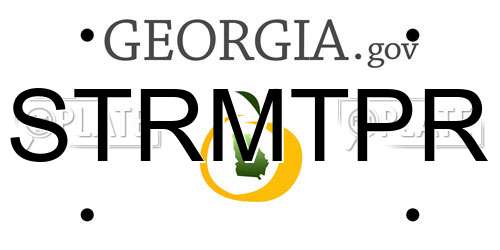 STRMTPR Georgia License Plate