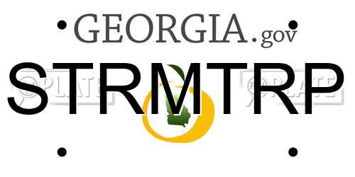 STRMTRP Georgia License Plate