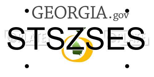 STSZSES Georgia License Plate