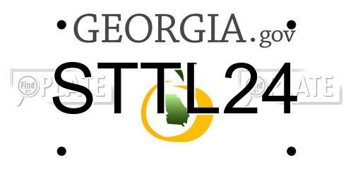STTL24 Georgia License Plate