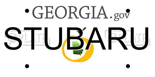 STUBARU Georgia License Plate
