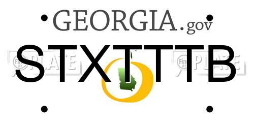 STXTTTB Georgia License Plate