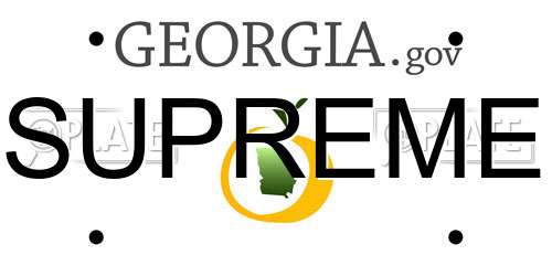 SUPREME Georgia License Plate