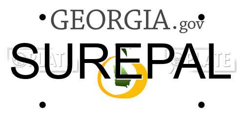 SUREPAL Georgia License Plate