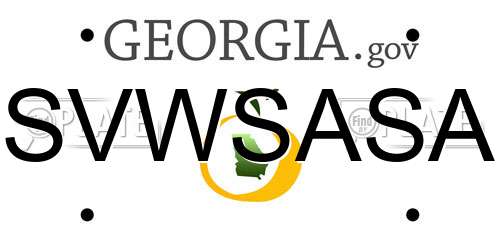 SVWSASA Georgia License Plate