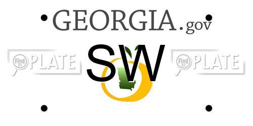 SW Georgia License Plate