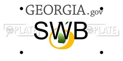 SWB Georgia License Plate