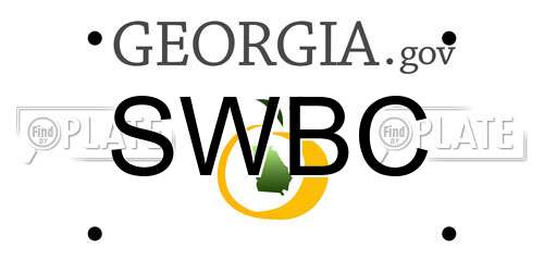SWBC Georgia License Plate