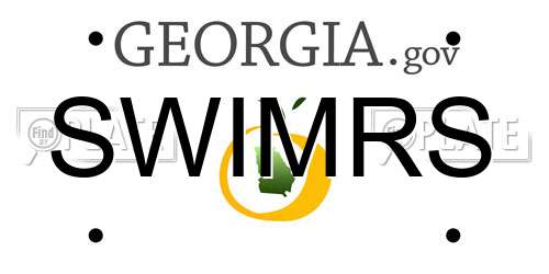 SWIMRS Georgia License Plate