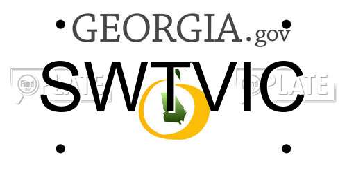 SWTVIC Georgia License Plate