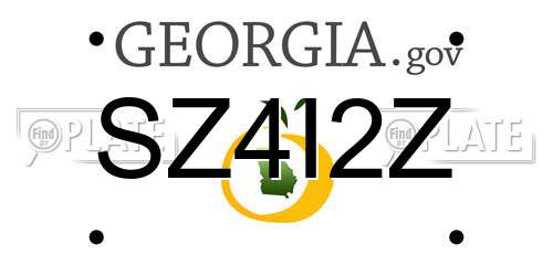 SZ4I2Z Georgia License Plate